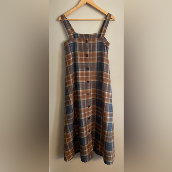 🇬🇧 Cawley Studios wool lined pinafore dress - Picture 6 of 13